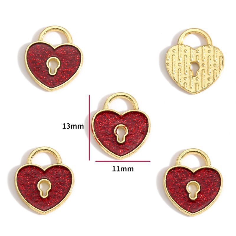 5PCS Valentines Theme Collection Charm For Jewelry Making Findings