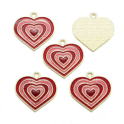 5PCS Valentines Theme Collection Charm For Jewelry Making Findings