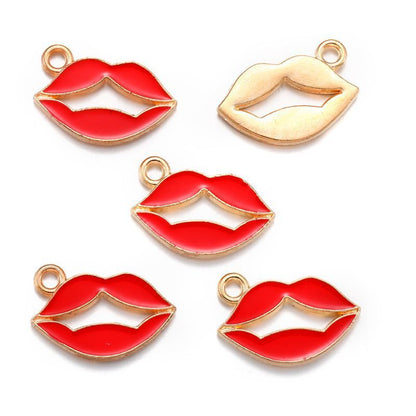 5PCS Valentines Theme Collection Charm For Jewelry Making Findings