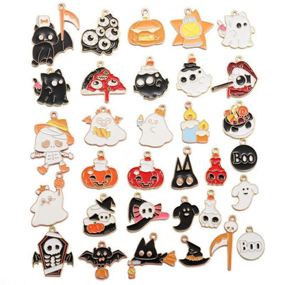 5PCS Halloween Style Theme Jewelry Making Findings Charm #3