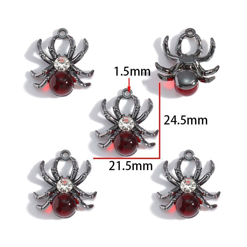 1PCS Spider Collection Charm For Jewelry Making Findings