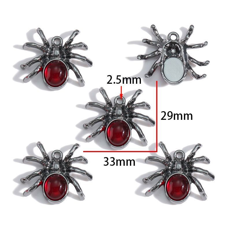 1PCS Spider Collection Charm For Jewelry Making Findings