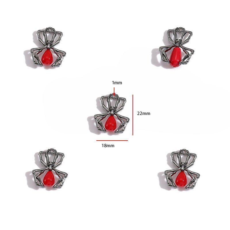 1PCS Spider Collection Charm For Jewelry Making Findings
