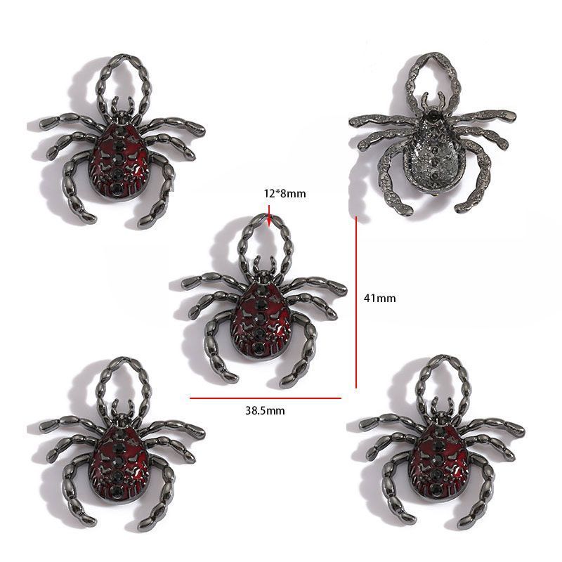 1PCS Spider Collection Charm For Jewelry Making Findings