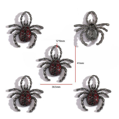 1PCS Spider Collection Charm For Jewelry Making Findings