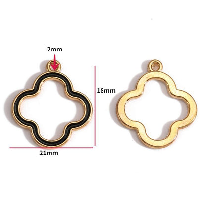 5PCS Chanel Theme Collection Charm For Jewelry Making Findings