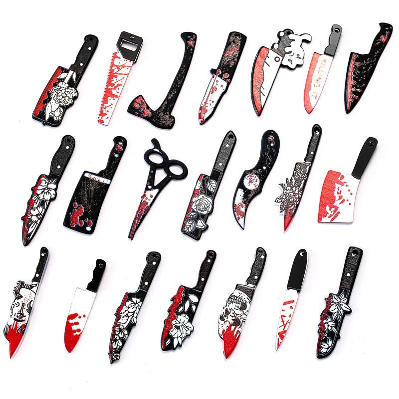 1PCS Knife Theme Collection Charm For Jewelry Making Findings