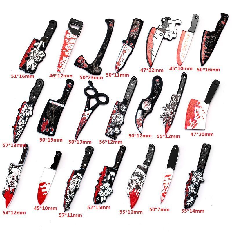 1PCS Knife Theme Collection Charm For Jewelry Making Findings