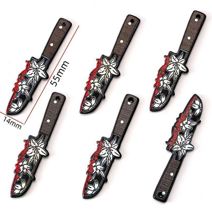 1PCS Knife Theme Collection Charm For Jewelry Making Findings