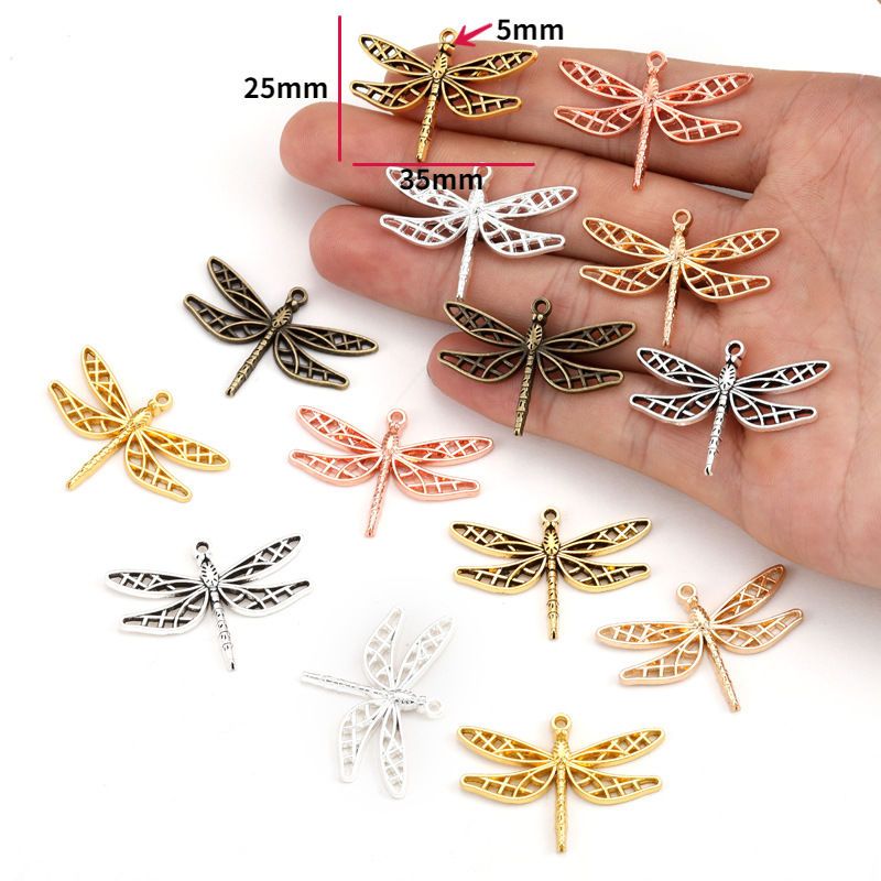 1 PCS Dragonfly Jewelry Making Findings Charm 25x35mm