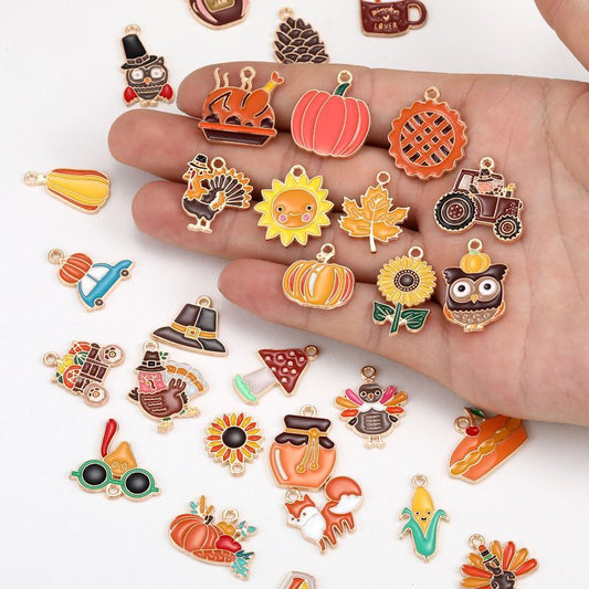 1PCS Thanksgiving Collection Charm For Jewelry Making Findings