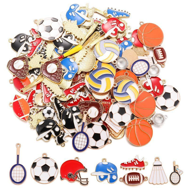5PCS Super Sports Collection Charm For Jewelry Making Findings