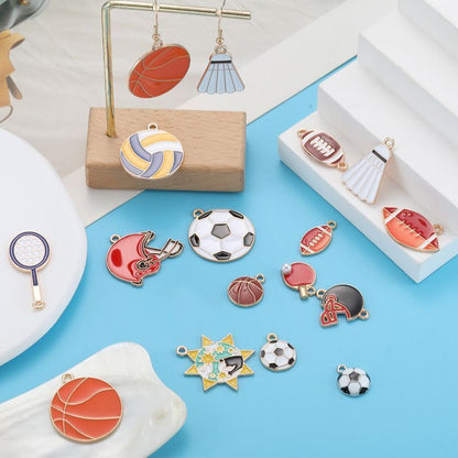 5PCS Super Sports Collection Charm For Jewelry Making Findings