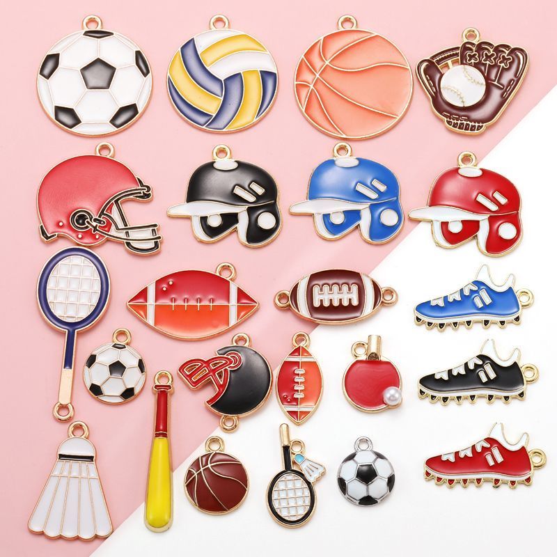 5PCS Super Sports Collection Charm For Jewelry Making Findings