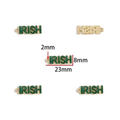 5PCS St Patrick Day Collection Charm For Jewelry Making Findings