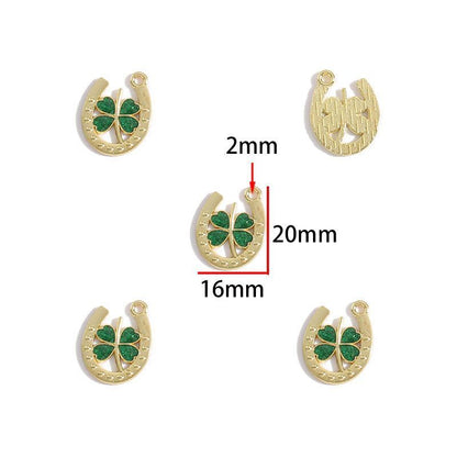 5PCS St Patrick Day Collection Charm For Jewelry Making Findings