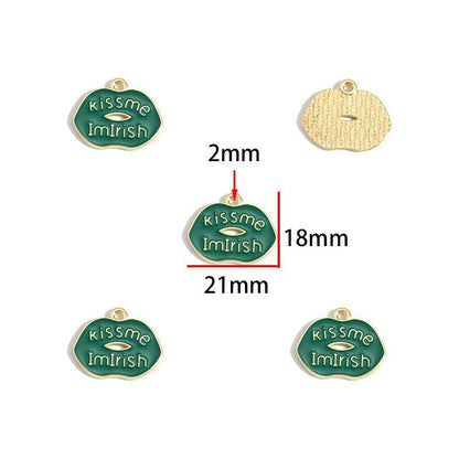 5PCS St Patrick Day Collection Charm For Jewelry Making Findings