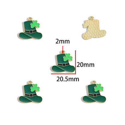 5PCS St Patrick Day Collection Charm For Jewelry Making Findings