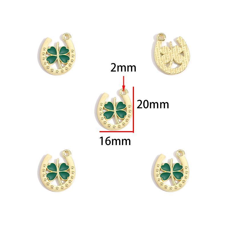 5PCS St Patrick Day Collection Charm For Jewelry Making Findings