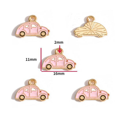 5PCS Pink Valentine's Day Collection Charm For Jewelry Making Findings
