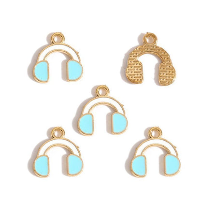 5PCS Music-Theme Collection Charm For Jewelry Making Findings