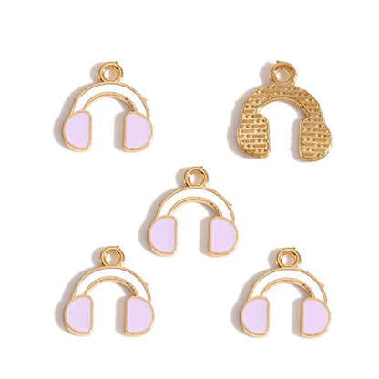 5PCS Music-Theme Collection Charm For Jewelry Making Findings
