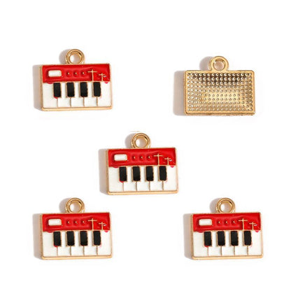 5PCS Music-Theme Collection Charm For Jewelry Making Findings