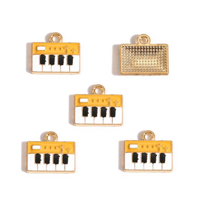 5PCS Music-Theme Collection Charm For Jewelry Making Findings