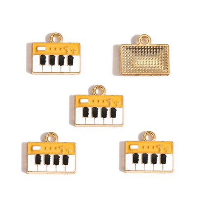 5PCS Music-Theme Collection Charm For Jewelry Making Findings