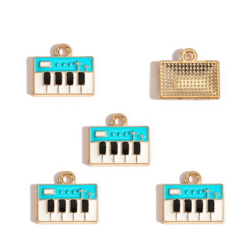 5PCS Music-Theme Collection Charm For Jewelry Making Findings