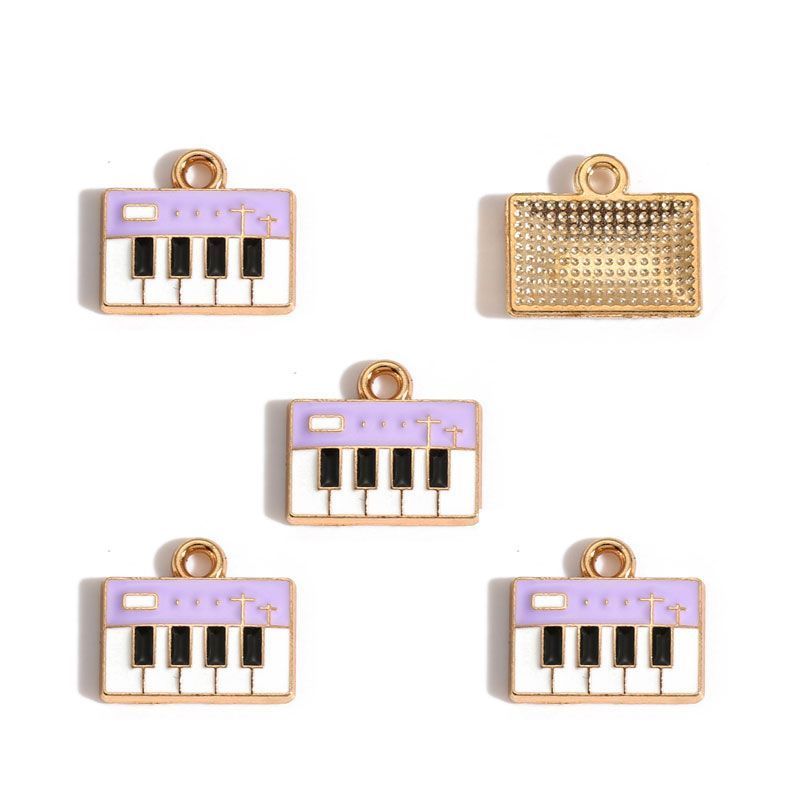 5PCS Music-Theme Collection Charm For Jewelry Making Findings