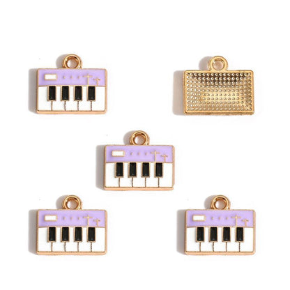 5PCS Music-Theme Collection Charm For Jewelry Making Findings