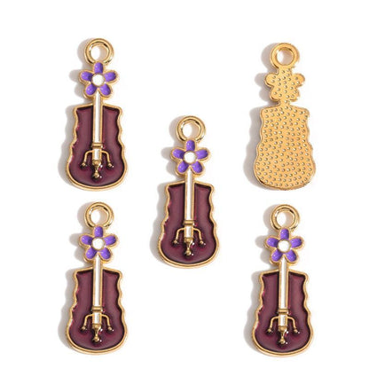 5PCS Music-Theme Collection Charm For Jewelry Making Findings