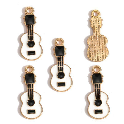5PCS Music-Theme Collection Charm For Jewelry Making Findings