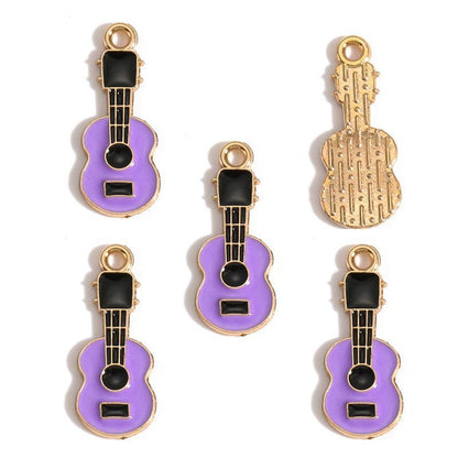 5PCS Music-Theme Collection Charm For Jewelry Making Findings