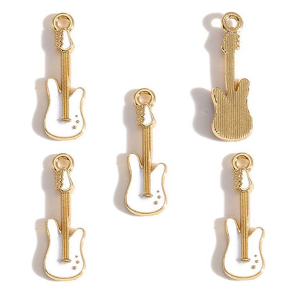 5PCS Music-Theme Collection Charm For Jewelry Making Findings