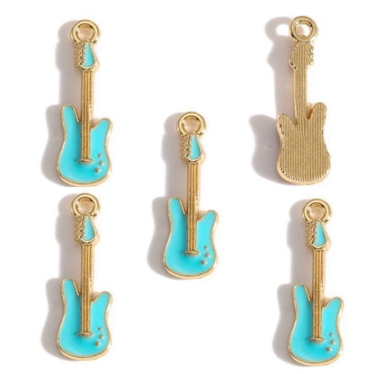 5PCS Music-Theme Collection Charm For Jewelry Making Findings