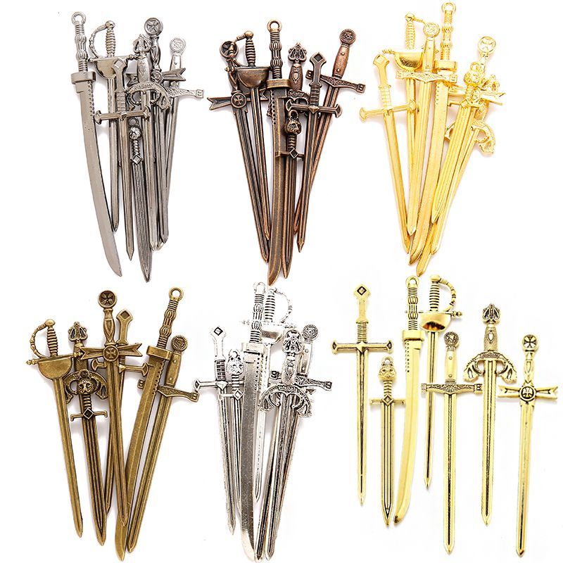 Medieval Sword Charm Collection For Jewelry Making Findings