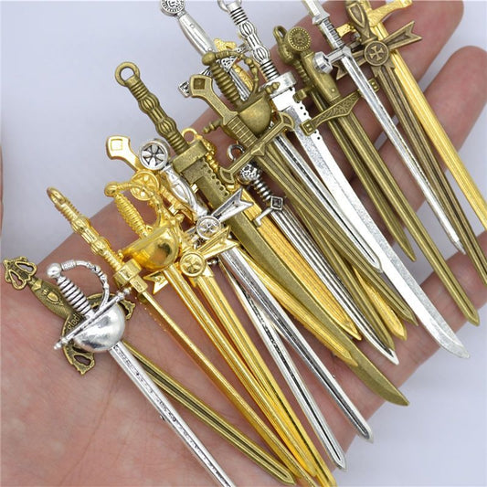 Medieval Sword Charm Collection For Jewelry Making Findings