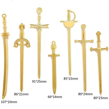 Medieval Sword Charm Collection For Jewelry Making Findings