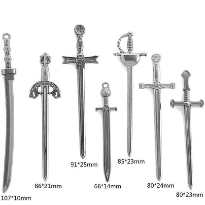 Medieval Sword Charm Collection For Jewelry Making Findings