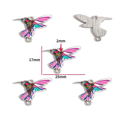 2PCS Hummingbirds Collection Charm For Jewelry Making Findings