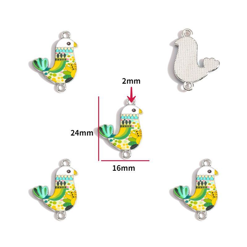 2PCS Hummingbirds Collection Charm For Jewelry Making Findings