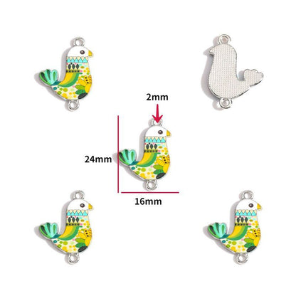 2PCS Hummingbirds Collection Charm For Jewelry Making Findings
