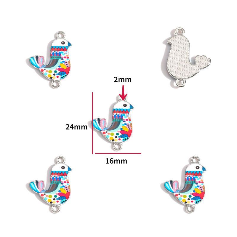 2PCS Hummingbirds Collection Charm For Jewelry Making Findings