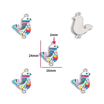 2PCS Hummingbirds Collection Charm For Jewelry Making Findings