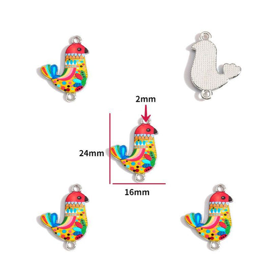 2PCS Hummingbirds Collection Charm For Jewelry Making Findings