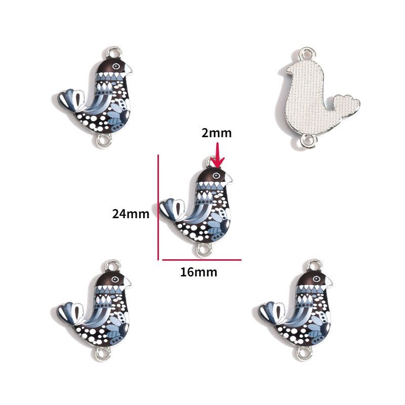 2PCS Hummingbirds Collection Charm For Jewelry Making Findings