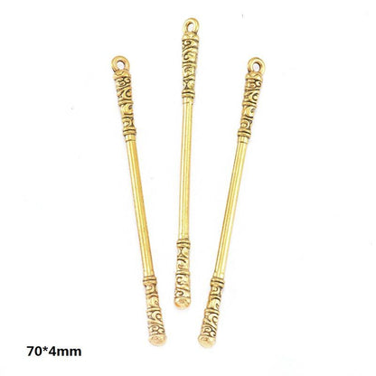 5PCS Antique Gold Color Fantasy Weapon Charm For Jewelry Making Findings