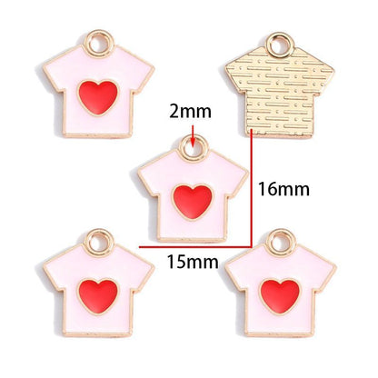 1PCS T-shirt & Pants Charm for Jewelry Making Findings